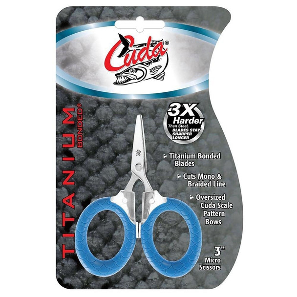 Cuda 3" Titanium Bonded Micro Scissors