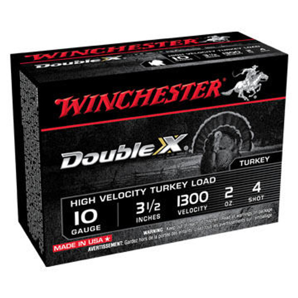 Winchester Double X 10 GA 3-1/2" 2 oz. #4 Shotshell Ammo (10)