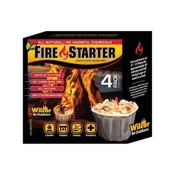 Wilcor Qwick Wick Fire Starter - 4 Pk.