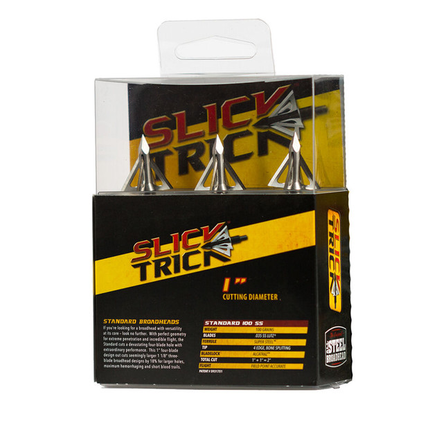 Slick Trick Pro Series Standard SS 4-Blade Broadhead - 3 Pk.