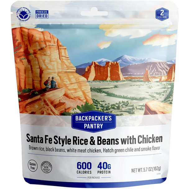 Backpacker's Pantry Santa Fe Style Rice & Beans w/ Chicken GF Meal - 2 Servings