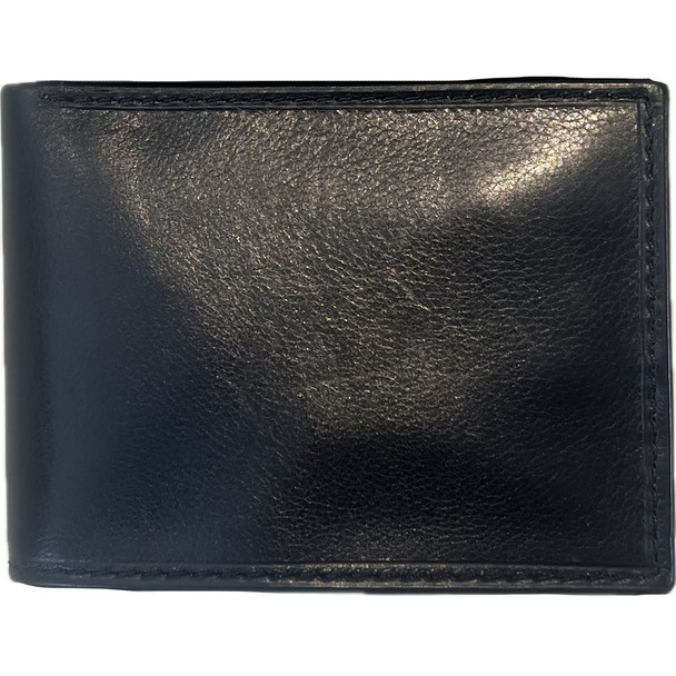 Deerfield Leathers Men's Classic Leather Bifold RFID Wallet