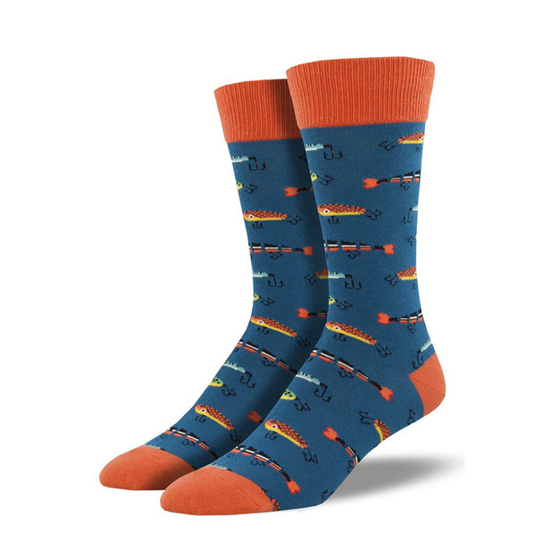 Socksmith Design Men's Just Fishin' Crew Sock