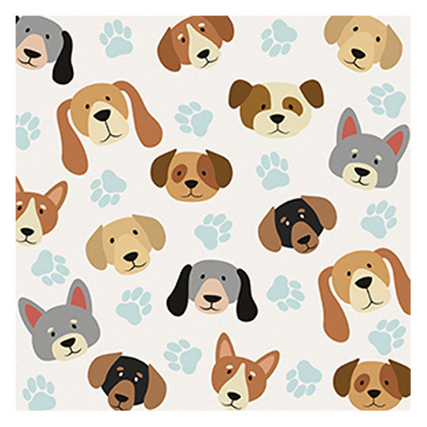 Carson Home Accents Dog Pattern Square Coaster