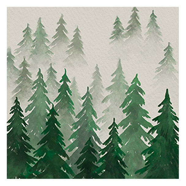 Carson Home Accents Tree Pattern Square Coaster