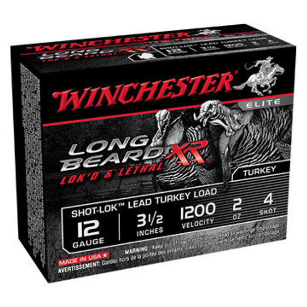 Winchester Long Beard XR 12 GA 3-1/2" 2 oz. #4 Shotshell Ammo (10)