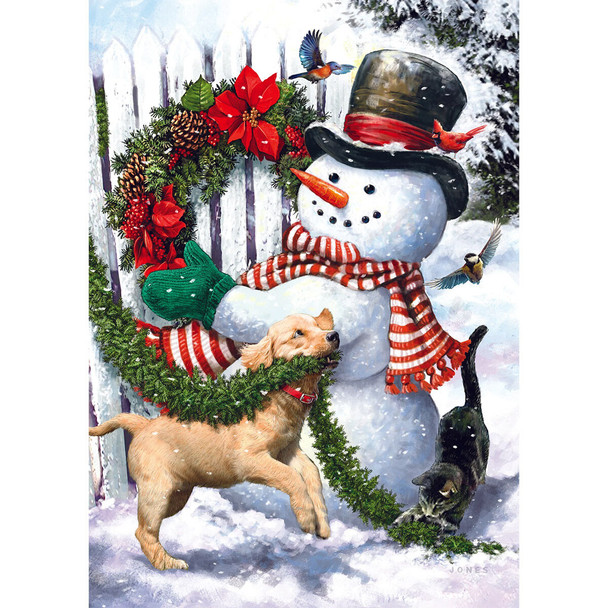 LPG Greetings Hanging the Wreath Boxed Christmas Cards