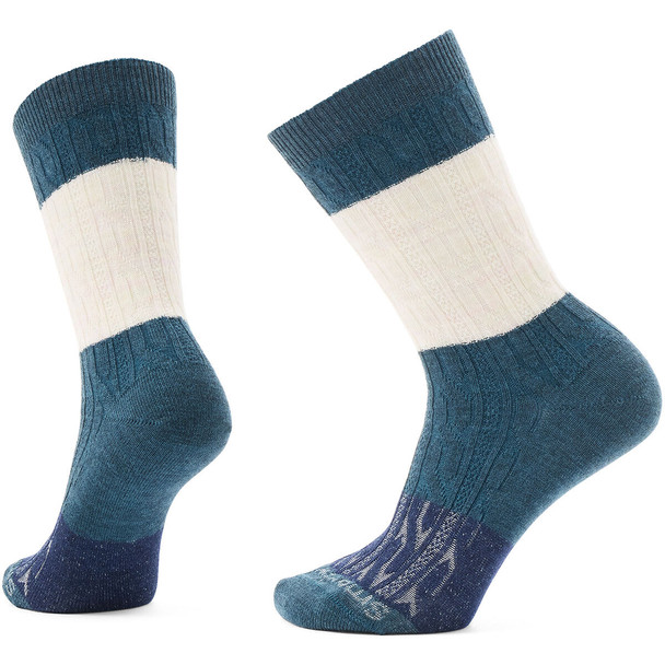 SmartWool Women's Everyday Color Block Cable Crew Sock