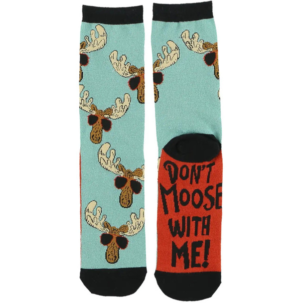 Lazy One Women's Don't Moose With Me Crew Sock