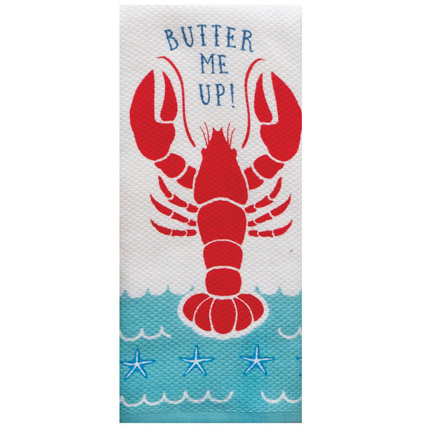 Kay Dee Designs Beach House Lobster Butter Double Duty Kitchen Towel