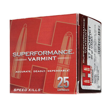 Hornady Superformance Varmint 222 Remington 50 Grain V-Max Rifle Ammo (20)