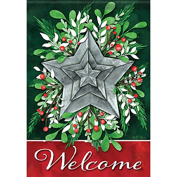 Carson Home Accents Rustic Star DuraSoft Garden Flag