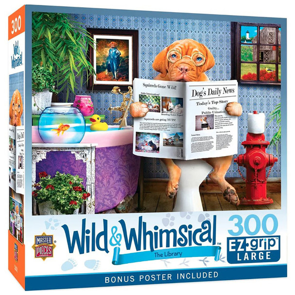 Leanin' Tree Jigsaw Puzzle - Wild & Whimsical / The Library
