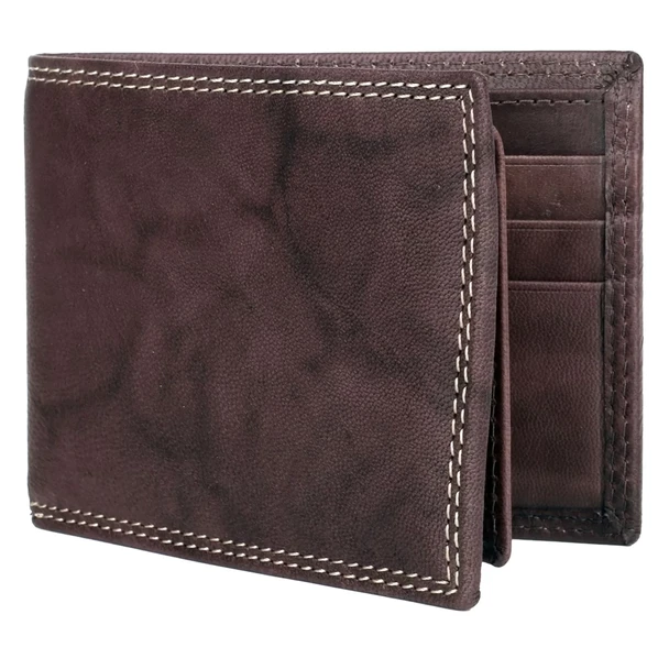 Buxton Men's Hunt Credit Card Billfold Leather Wallet with Card Case
