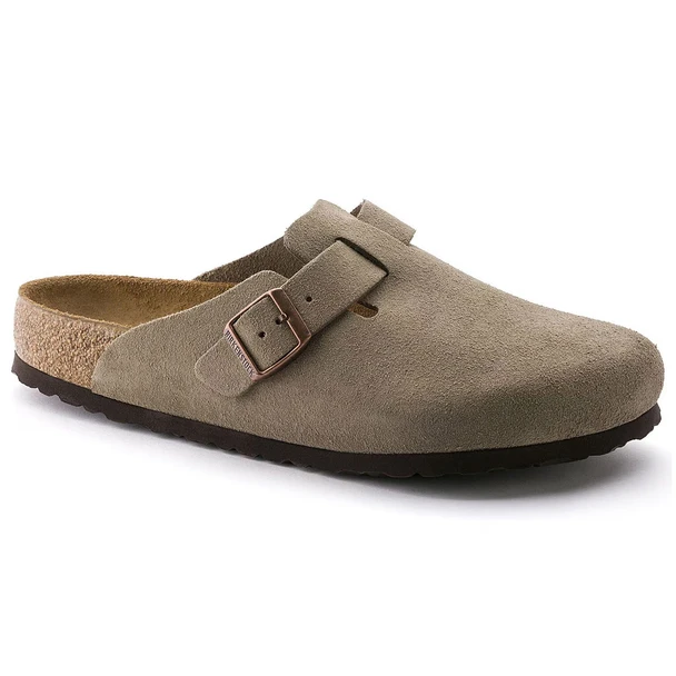 Birkenstock Men's & Women's Boston Soft Footbed Suede Leather Clog