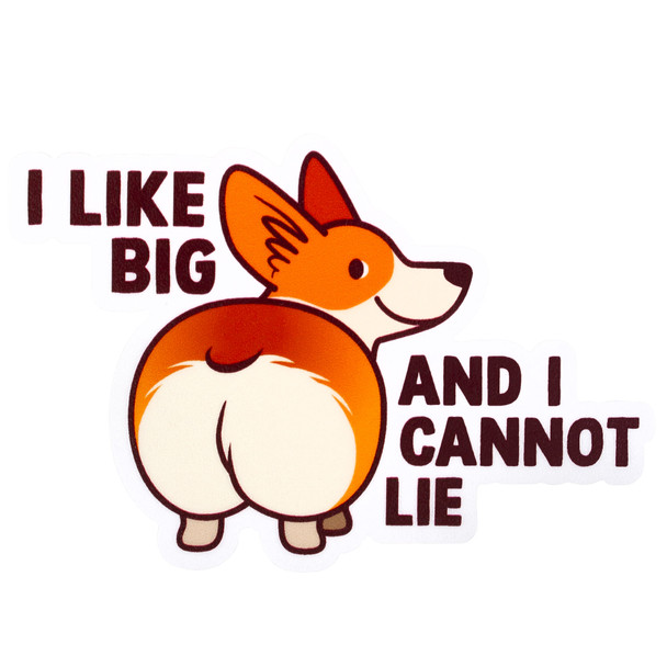 Sticker Cabana I Like Big Butts and I Cannot Lie Sticker