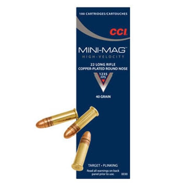 CCI Mini-Mag HV 22 LR 40 Grain CPRN Ammo (100)