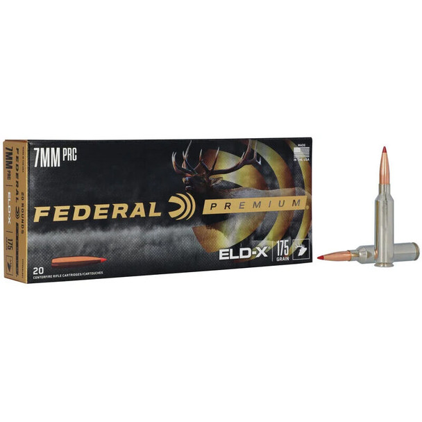 Federal Premium 7mm PRC 175 Grain ELD-X Rifle Ammo (20)