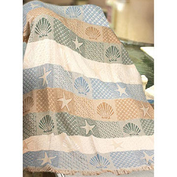 Manual Woodworkers & Weavers Seashells Throw