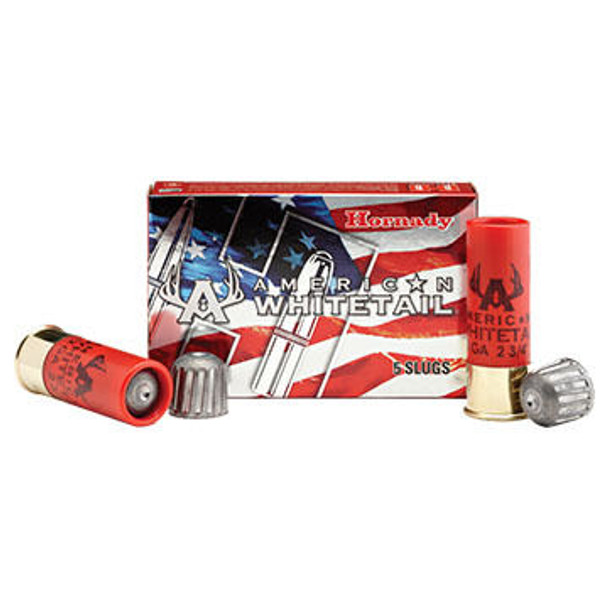 Hornady American Whitetail 12 GA 2-3/4" 1 oz. Rifled Slug Ammo (5)