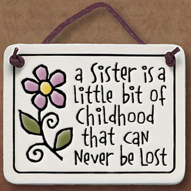 Spooner Creek "Sister Childhood" Mini Charmer Tile