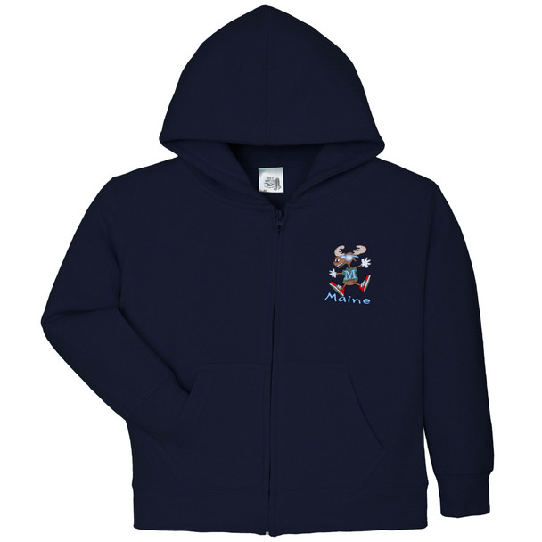ESY Youth Full Zip Moose Hooded Sweatshirt