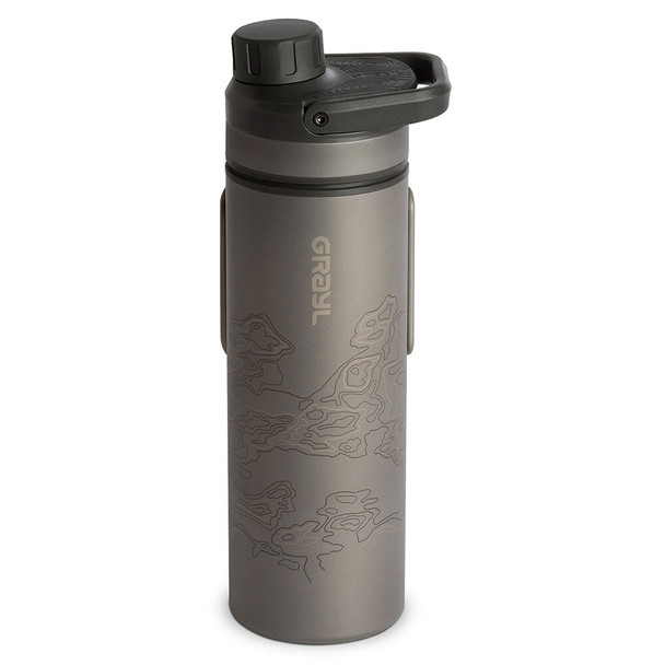 Grayl UltraPress Ti Purifier Covert Edition 16.9 oz. Water Purifier Bottle