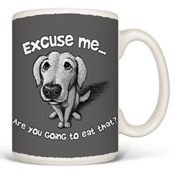 Earth Sun Moon Excuse Me Dog Mug