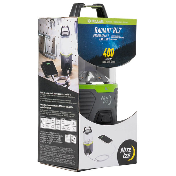Nite Ize Radiant RL2 400 Lumen Rechargeable Lantern