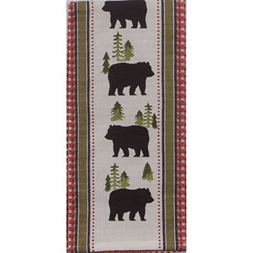 Kay Dee Designs Simple Living Bear Waffle Tea Towel