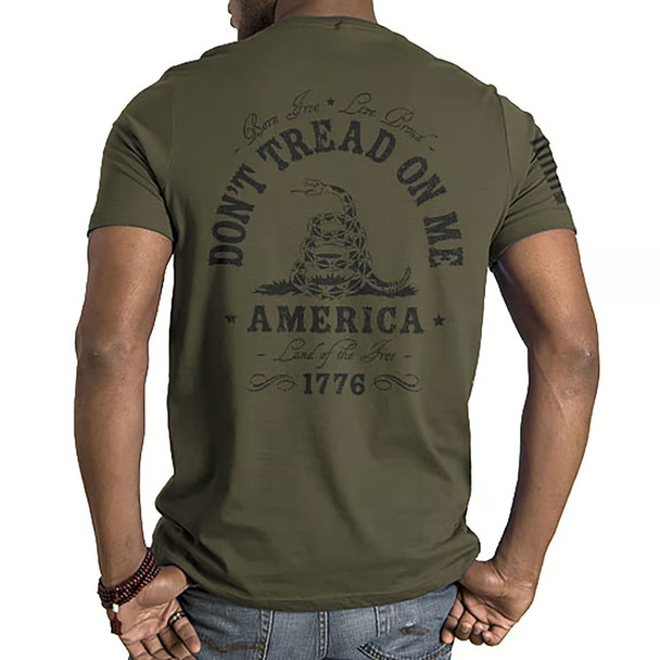 Nine Line Apparel Men's Don't Tread On Me Tri-Blend Short-Sleeve Shirt