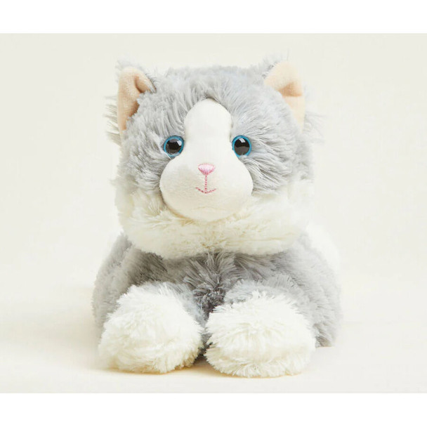 Warmies Laying Down Gray Cat Plush Stuffed Animal