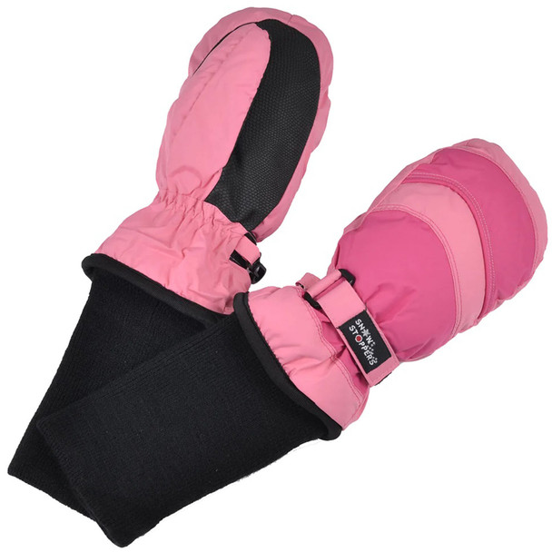 SnowStoppers Children's 2-Tone Nylon Mitten