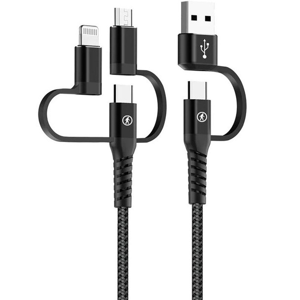 Outdoor Tech Calamari Ultra Plus 5-in-1 MFi-Certified Charging Cable