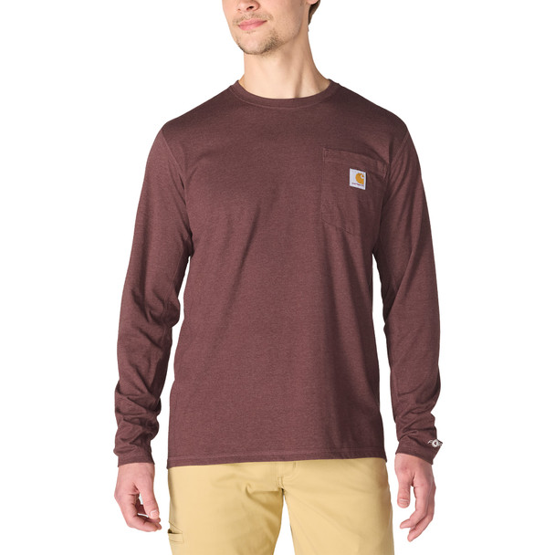Carhartt Men's Carhartt Force Relaxed Fit Long-Sleeve Pocket T-Shirt