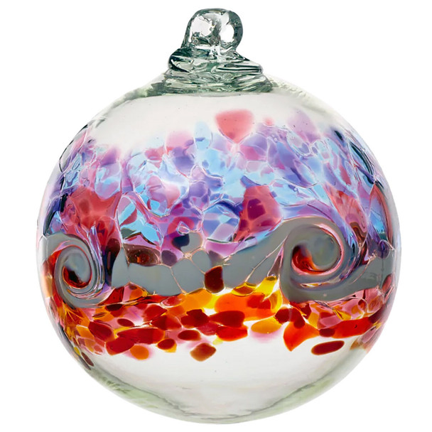 Kitras Summer Sunset Art Glass Orb