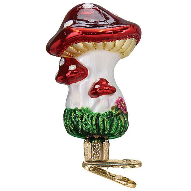 Old World Christmas Mushrooms Clip-On Ornament