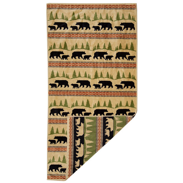 Carstens Inc. Bear Design Bath Towel
