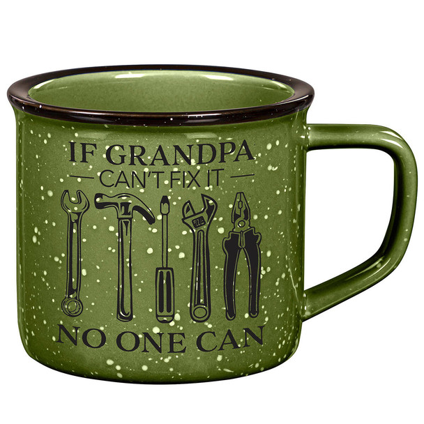Evergreen Grandpa Green Ceramic Cozy Cup