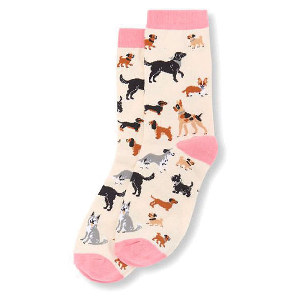 Hatley Little Blue House Women's Dogs Crew Sock