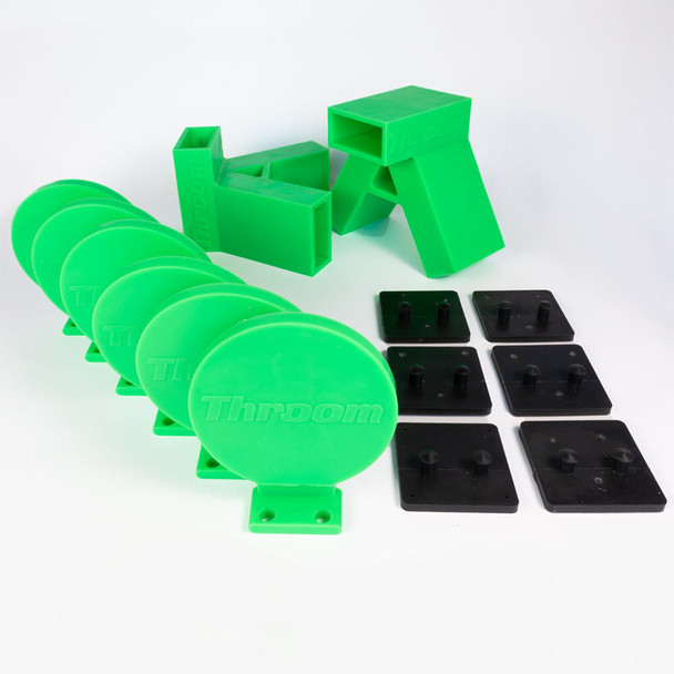 Throom 6" Round BounceBack Ricochet Free Target Plate Rack Kit