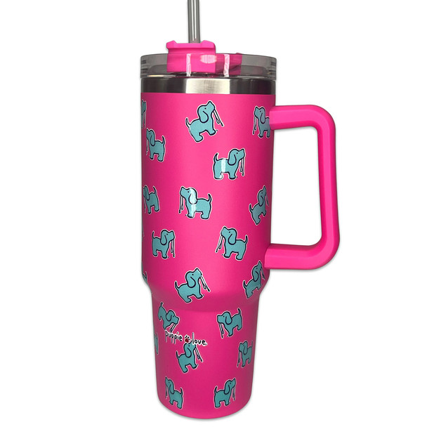 Puppie Love 40 oz. Stainless Steel Logo Tumbler