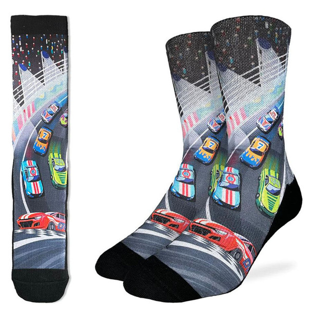 Good Luck Sock Men's Stock Car Auto Racing Crew Sock