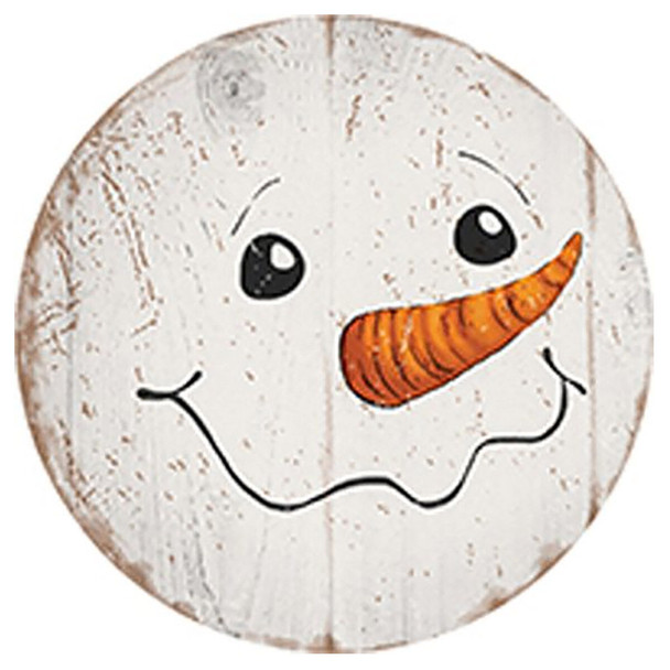 Carson Home Accents Snowman Round Car Coaster