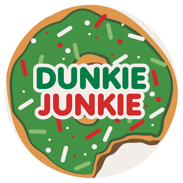 Carson Home Accents Christmas Junkie Round Car Coaster