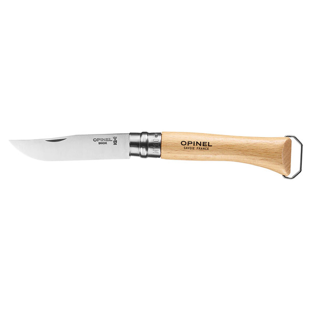 Opinel No.10 Corkscrew Stainless Steel Folding Knife w/ Bottle Opener
