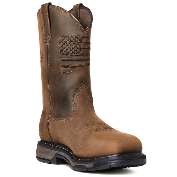 Ariat Men's WorkHog XT Patriot Waterproof Carbon Toe Work Boot