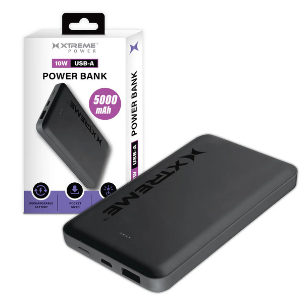 Xtreme 10W USB-A 5000mAh Pocket Power Bank