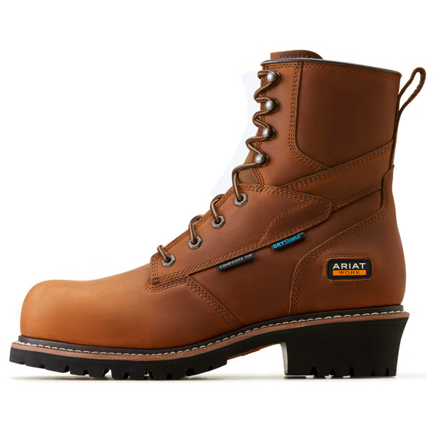Ariat Men's Logger Shock Shield Waterproof Composite Toe Work Boot