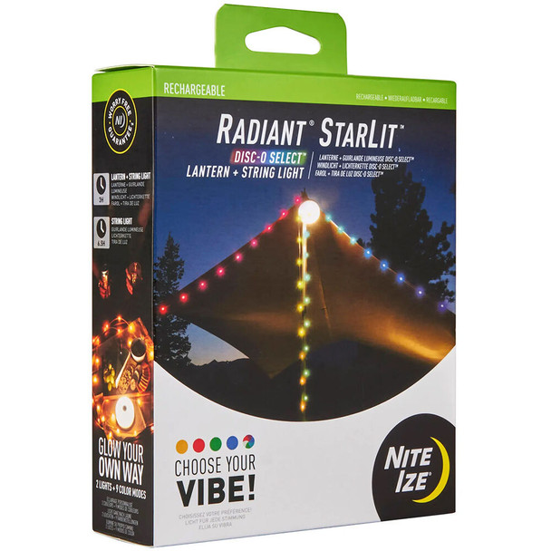 Nite Ize Radiant StarLit Rechargeable Lantern + String Light
